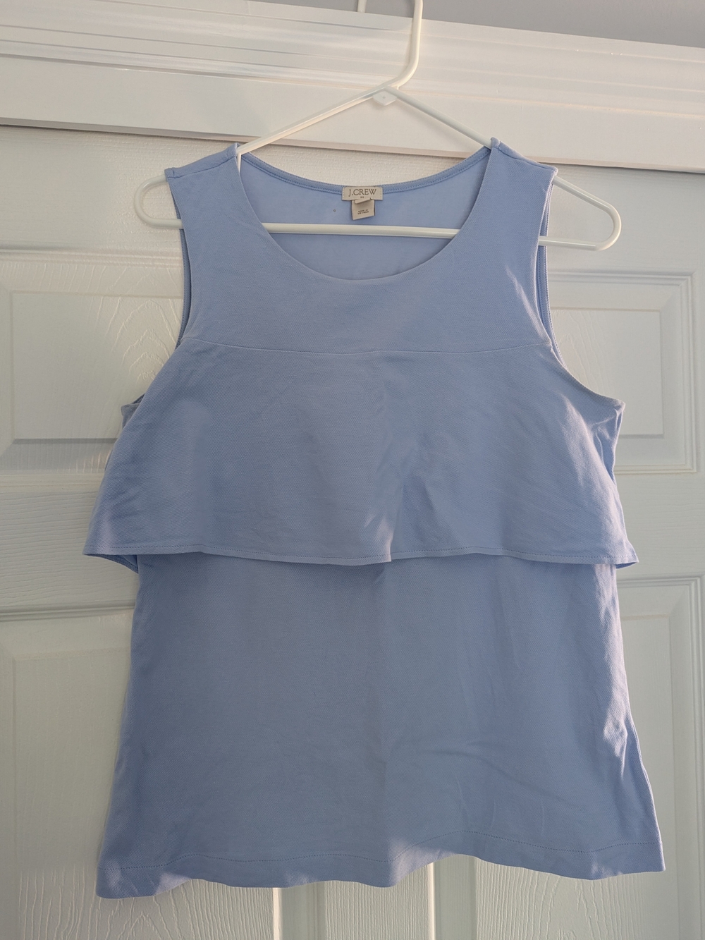 J. Crew Light Blue Layered Sleeveless Tank Top